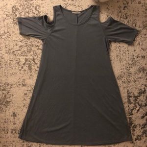 Cold shoulder swing dress